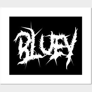 Death Metal Bluey Posters and Art